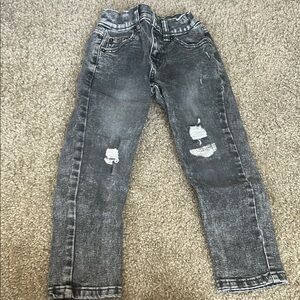 Stylish Kids Distressed Gray Jeans